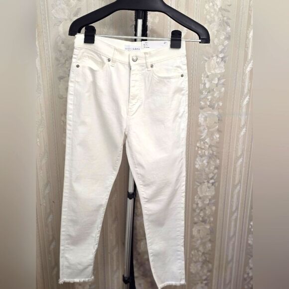 LOFT White Ankle Cropped Jeans NWT - Picture 1 of 4